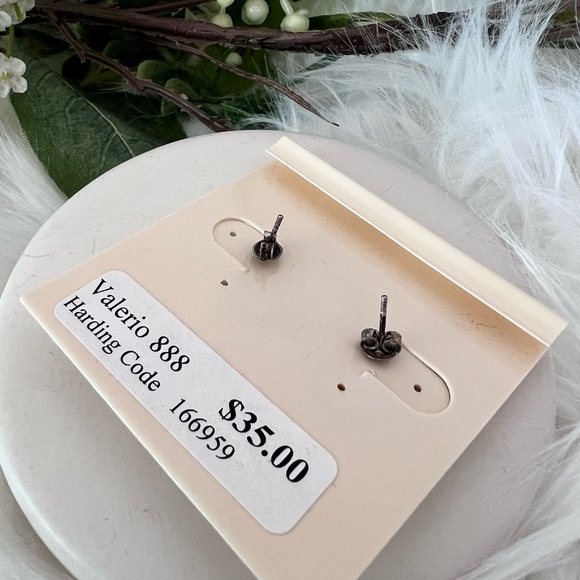 Sterling Silver and Genuine Amber Yellow Teardrop Earrings - Picture 5 of 6